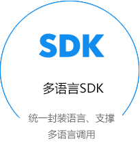 多语言SDK，统一封装语言、支撑多语言调用